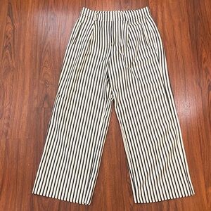 Everlane Striped Wide-Leg Pants – Size 6 Short